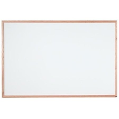 AARCO Aarco Products WAC4872 Melamine Markerboard Satin Anodized Aluminum Frame - White WAC4872